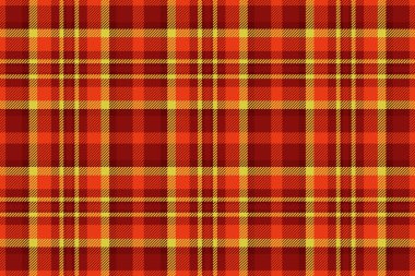 Sıcak kırmızı, turuncu ve sarı renklerde canlı sonbahar ekose desenli. Düşmüş tasarımlar, tekstil veya web sitesi geçmişi için mükemmel.