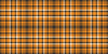 Canlı turuncu ve siyah ekose desenli. Tekstil tasarımı, sonbahar temaları veya sonbahar moda projeleri için mükemmel.