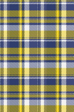 Güzel ekose kontrol vektörü, asalet arkaplan kumaşı. Düz tekstil deseni mavi ve parlak renk paletinde pürüzsüz.