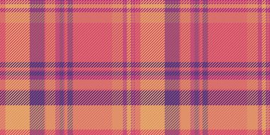 Canlı mercan ve mor ekose desenli. Tekstil tasarımı, web sitesi geçmişi ya da moda projeleri için mükemmel. Bu pürüzsüz doku, modern bir bükülme ile sıcak ve sonbahar hissi sunar..