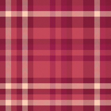 Sıcak, davetkar pembe ekose kumaş. İnce dokuları olan geleneksel tartan deseni. Geçmişler, tekstil ve tasarım elementleri için harika. Çok Yönlü