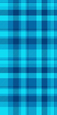 Yarı vektör tekstil kumaş, çok kültürlü doku dikişsiz tartan. Cyan ve parlak renk paletinde kitap ekoseli kontrol arkaplan deseni.