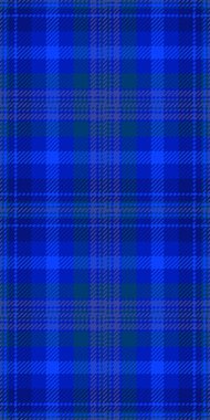 Ekoseli kumaş, ceket desenli kumaş. Mavi ve cyan renk paletinde Gökyüzü arkaplan dokusu tartan vektörü.