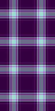 Mor, gri ve nane yeşili ekose desenli. Tekstil tasarımı, moda, web sitesi geçmişi veya koleksiyon kitabı projeleri için mükemmel.