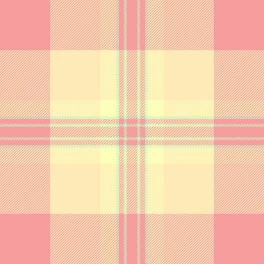 Pastel pembe ve sarı ekose desenli. Yumuşak, narin bir tekstil tasarımı. Arka plan, giysi ya da ambalaj için mükemmel. Sıcaklık, rahatlık ve bahar hissi uyandırır..