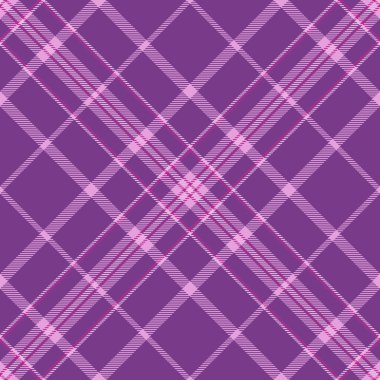 Canlı mor ekose. Geçmişi, tekstili ve tasarım projeleri için mükemmel, zamansız, kusursuz bir desen. Biraz klasik zarafet katıyor..