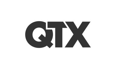QTX logo tasarım şablonu güçlü ve modern kalın metinlerle. Basit ve minimal tipografi içeren ilk tabanlı vektör logosu. Modayı takip eden şirket kimliği markalar için ideal..