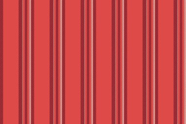Sid 'in düz çizgileri, kalın kumaş şeritleri dikey. Samask tekstil dokusu arka plan vektörü kırmızı ve pastel renk paleti.