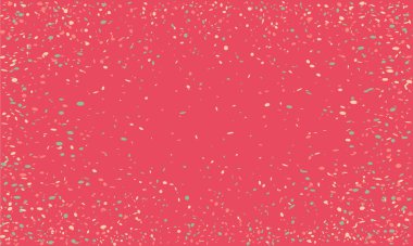 Festival geçmişi için konfeti dağıtmak, doğum günü partisi davetiyesi, karnaval kutlaması, cazibe konseri. Parlak renkli uçan parçacık. Sihirli mozaik efekt, romantik tören, canlı süs. Vektör şenlik duvar kağıdı.