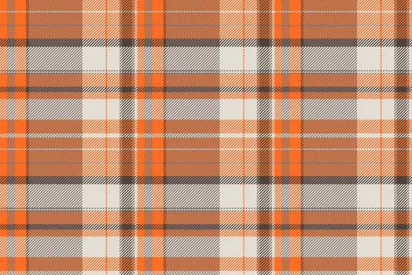 Turuncu, bej ve gri renkli sonbahar ekoseli desenler. Tekstil tasarımı için mükemmel, Falltemalı projeler, ya da konforlu, sade bir estetik.