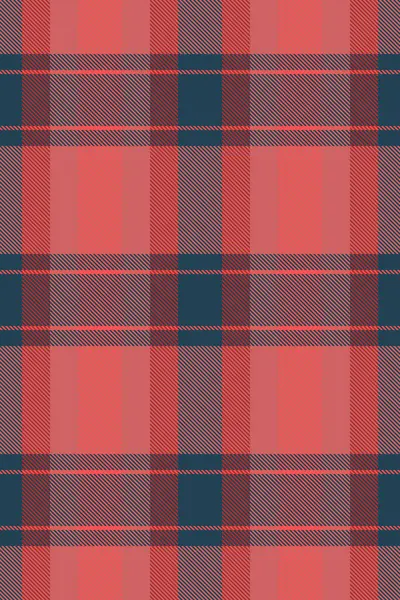 Boya kalıplarını kontrol et. Performanssız doku dokusu. Tekstil vektör ekoseli kırmızı ve cyan renk paletini denetler.