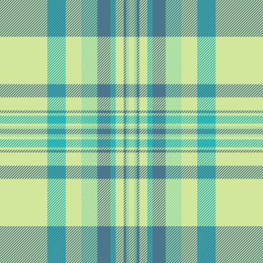 Tartan deseni dikmek, kumaş ekoseli kumaş fikri. Evlilik kontrolü arka plan dokusu kireç ve cyan renk paletinde pürüzsüz.
