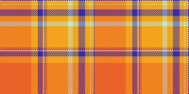 Dokuma efektli canlı ekose desen. Moda, tekstil ya da grafik tasarımı için çok yönlü, kusursuz bir arka plan. Sonbahar ve desenli titreşim.