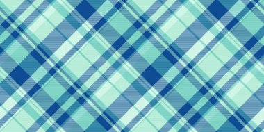 Havalı mavi ve yeşilliklerle süslü ekose desenli. Moda, tasarım veya pazarlama projeleri için çok yönlü grafik arka plan. Doku ve görsel ilgi ekler.