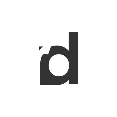 Ar-Ge yaratıcı geometrik başlangıç tabanlı modern ve minimal logo. Harf R 'li yazı tipleri. Evrensel profesyonel zarif tekno vektör tasarımı.