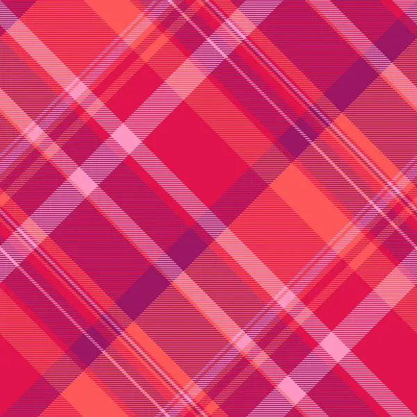 Kalın pembe, kırmızı ve mercan tonlarında canlı çapraz ekoseli desen. Moda, tekstil tasarımı ya da web sitesi geçmişi için mükemmel.