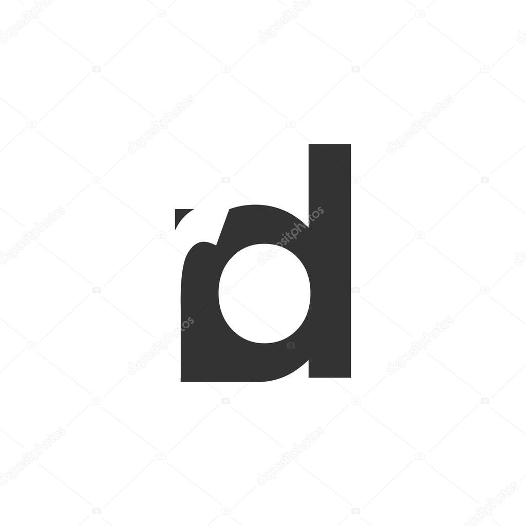 RD creative geometric initial based modern and minimal logo. Letter r d trendy fonts. Universal professional elegant techno vector design.