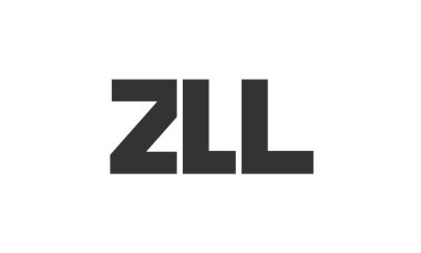 Güçlü ve modern kalın metinli ZLL logo tasarım şablonu. Basit ve minimal tipografi içeren ilk tabanlı vektör logosu. Modayı takip eden şirket kimliği markalar için ideal..