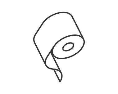 Temiz, minimalist çizgiler tuvalet kağıdı rulosunun sanat çizimi. Basit ama etkili bir grafik gerektiren web siteleri, uygulamalar veya sunumlar için mükemmel.