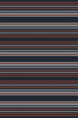 Makara çizgili kumaş arka plan, kısa vektör dikişsiz doku. Dikey çizgileri koyu ve beyaz renk paletinde göster.