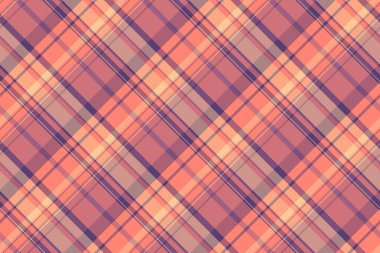 Bahçe tekstil arka planı, renk vektör kontrolü tartan. Kırmızı ve turuncu renk paletinde Nyc desenli kusursuz kumaş.