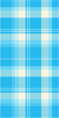 Canlı turkuaz ve krem rengi ekose desenli. Tekstil tasarımları, web siteleri ya da arka plan dokusu için mükemmel. Bu neşeli, klasik tasarım tazelik ve iyimserliği çağrıştırıyor..