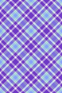 Web sitesi desenli ekose vektör, kumaş desenli tekstil gevşetin. Mor ve beyaz renk paletinde endüstriyel kusursuz tartan arka plan kontrolü.