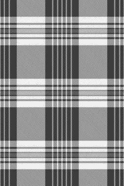 Tekstil kumaş desenini, boyut vektör tartan dokusunu özelleştirin. Köpek dişi ekoseli, gri ve beyaz renk paletinde arkaplan kontrolü.