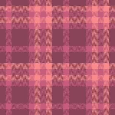 Rengi sarkmış pembe ve bordo renginde zarif ringa kemiği ekose desenli. Tekstil tasarımı, giysi, ambalaj veya web sitesi geçmişi için mükemmel.