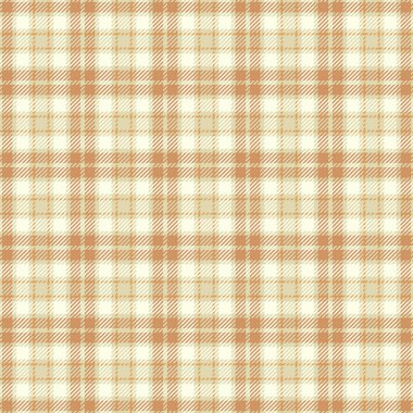 Kremalı bej ve kahverengi ekose desenli. Moda, ev dekorasyonu ve web sitesi geçmişi için kusursuz tekstil dokusu ideal. Sıcaklığı, rahatlığı ve kırsal cazibeyi çağrıştırıyor..