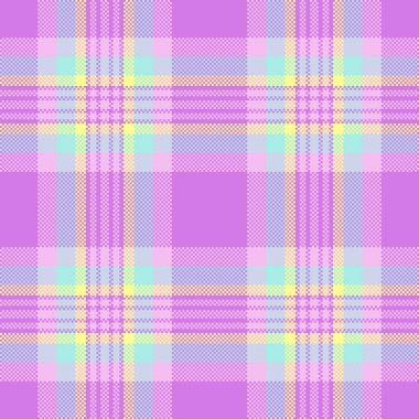 Yumuşak mor, pembe, açık mavi ve sarı renkli pastel ekoseli desenler. Tekstil tasarımı, moda, markalaşma veya web sitesi geçmişi için ideal.