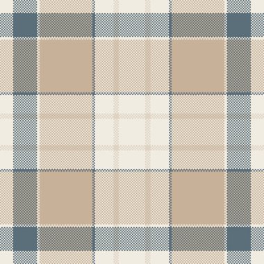 Bej, krem ve dilsiz maviyle zarif, nötr ekose desenli. Tekstil tasarımı, duvar kağıdı ya da web sitesi geçmişi için mükemmel.