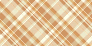 Okulun tekstil desenli kumaşı, parti arka plan vektör dokusu. Her gün ekoseli tartan açık renk ve turuncu renk paleti.