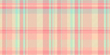 Şeftali, krema ve nane yeşili yumuşak pastel ekose desenli. Tekstil tasarımı, arkaplan, web sitesi şablonları ve yapıştırma kitabı için ideal.