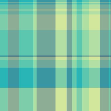 Fiber desenli tartan ekose, su desenli arka plan tekstili. Mozaik, gök mavisi ve pastel renk paletinde kusursuz vektör dokusunu kontrol et.