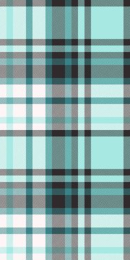 Kusursuz pastel mavisi, beyaz ve siyah ekose desenli. Tekstil tasarımı, giysi, ambalaj kağıdı ya da web sitesi geçmişi için mükemmel..