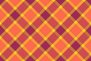 Sıcak portakallar, sarılar ve koyu kırmızılar içinde canlı sonbahar ekoseli desenler. Hatalı temalı tasarımlar, tekstil baskıları veya web sitesi geçmişi için mükemmel.
