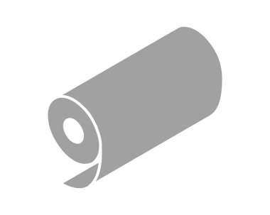 Basit ama çarpıcı, bu minimalist gri rulo simgesi yeni başlangıçları, potansiyeli ve sürekli büyümeyi simgeliyor..