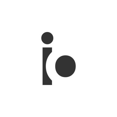 IO yaratıcı geometrik başlangıç tabanlı modern ve minimal logo. Moda yazı tiplerine mektup. Evrensel profesyonel zarif tekno vektör tasarımı.