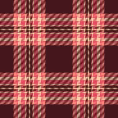 Zarif mercan ve kahverengi ekose desenli. Tekstil tasarımı, moda, duvar kağıdı ya da web sitesi geçmişi için mükemmel.