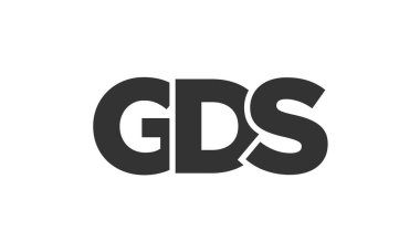 GDS logo tasarım şablonu güçlü ve modern kalın metinlerle. Basit ve minimal tipografi içeren ilk tabanlı vektör logosu. Modayı takip eden şirket kimliği markalar için ideal..