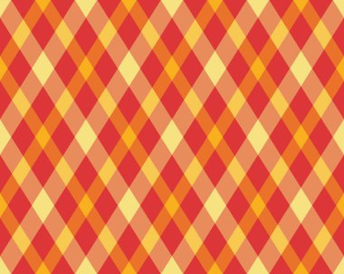 Argyle geometrik eşkenar dörtgenin kusursuz deseni. Harlequin duvar kağıdı tasarımını kontrol et. Web geçmişi için klasik elmas şekilli tekstil malzemesi, baskı kumaşı, kazak, ambalaj kağıdı, hediye kartı, davetiye.