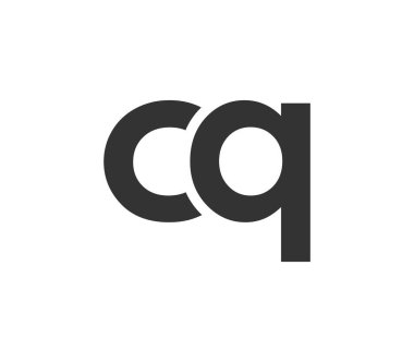 CQ yaratıcı geometrik başlangıç tabanlı modern ve minimal logo. C Q harfi modaya uygun yazı tipleri. Evrensel profesyonel zarif tekno vektör tasarımı.