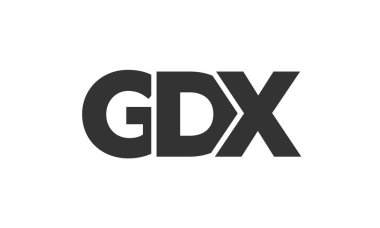 GDX logo tasarım şablonu güçlü ve modern kalın metinlerle. Basit ve minimal tipografi içeren ilk tabanlı vektör logosu. Modayı takip eden şirket kimliği markalar için ideal..