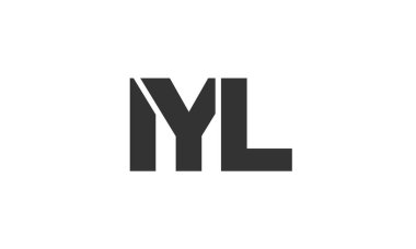 IYL logo tasarım şablonu güçlü ve modern kalın metinlerle. Basit ve minimal tipografi içeren ilk tabanlı vektör logosu. Modayı takip eden şirket kimliği markalar için ideal..