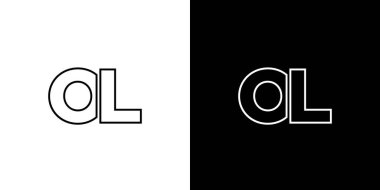 Moda harfi O ve L, OL logo tasarım şablonu. Şirket kimliği için asgari monogram tabanlı logotype.