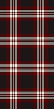 Tertemiz tartan kontrolü, kaliteli arka plan kumaş dokusu. Koyu ve siyah renk paletinde desenli tekstil vektör ekoseli.