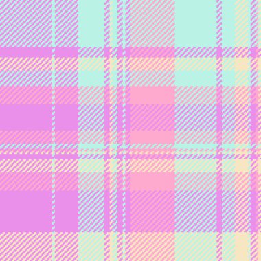 Pastel ekose desenli. Yumuşak renklere ve klasik tekstil hissine sahip kusursuz bir tasarım. Özgeçmiş, kumaş tasarımı veya yaratıcı projeler için ideal.