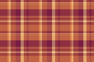 Sıcak sonbahar ekose deseni. Kahverengi, turuncu ve bordo renginde pürüzsüz bir doku. Tekstil tasarımı, Falltemalı projeler veya web sitesi geçmişi için ideal.
