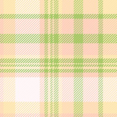 Hassas pastel ekose desenli. Pembe, yeşil ve sarı pürüzsüz bir doku. Arkaplan, tekstil ve grafik tasarımları için yumuşak, rahat bir his için kullan.